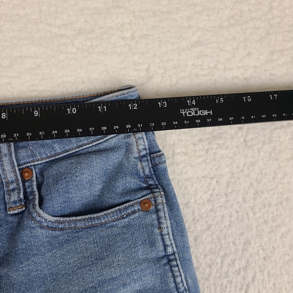 Madewell Jeans Womens 24 Blue Stovepipe Straight Leg Medium Wash Denim - Picture 3 of 13